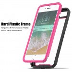 Wholesale iPhone SE2020 / 8 / 7 / 6S Clear Dual Defense Case (Hot Pink)